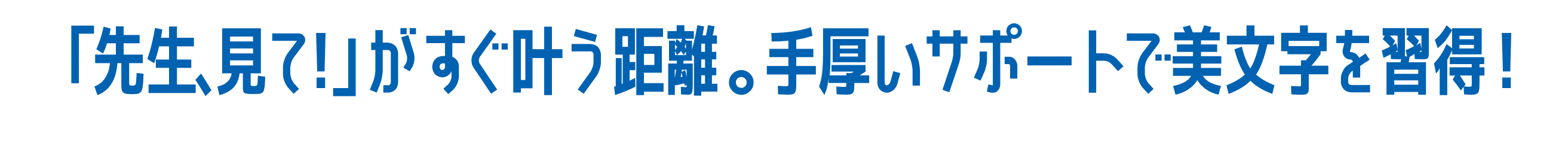 先生も、パパ・ママも。みんなが一番近くで応援団！